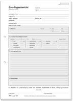 Bau-Tagesbericht - Block, 3 x 50 Blatt, DIN A4, mit Durchschreibepapier
