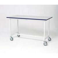 Heavy duty mailroom benches - Mobile bench, H x D - 750 x 1200mm.