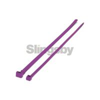 Coloured plastic cable ties, purple