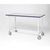 Heavy duty mailroom benches - Mobile bench, H x D - 750 x 1200mm.