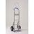 Aluminium highback sack truck with fixed toe plate, looped handle & stair glides