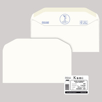 Busta Kami Gommata - senza finestra - 11 x 23 cm - 100 gr - carta riciclata FSC® - bianco - Pigna - conf. 500 pezzi
