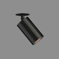 Einbau-Decken-/Wandspot MODRIAN, 1-flammig, dreh- und schwenkbar, 1 x GU10 LED, 8W, IP20, IK06, schwarz