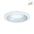 LED Einbau-Downlight, IP44, rund, rückversetzt, opal, DALI dimmbar, weiß, Ø 14cm, 10W 4000K 1100lm
