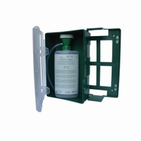 Wall cabinet with structured lid (empty) Type for 1 eye-wash bottle (600 ml)