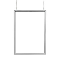 Aluminium-Einschubrahmen / Werberahmen für Schaufenster / Fensterrahmensystem „Multi“ | DIN A2 (420 x 594 mm)