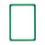 Preisauszeichnungstafel / Plakatwechselrahmen / Plakatrahmen aus Kunststoff | grün ähnl. RAL 6032 DIN A3 schmalseitig