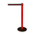 Poteaux de délimitation / Poteaux de barrage "Guide 28" | rouge noir / rouge - bandes horizontales 2 300 mm