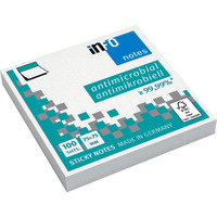 INFO NOTES Antimikrobielle Haftnotizen, 75 x 75 mm, 100 Blatt, weiß