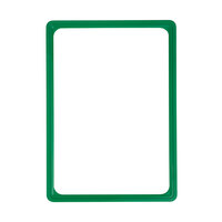 Price Labelling Board / Poster Frame / Showcard Frame in Plastic | green, similar to RAL 6032 A4 on short side