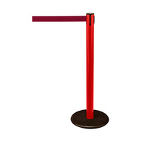 Barrier Post / Barrier Stand "Guide 28" | red burgundy similar to Pantone 505 C 2300 mm