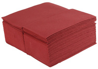 Beaujolais / Burgundy Disposable Napkins 8-Fold 40cm Linen Feel Luxury Airlaid Paper Pack of 50