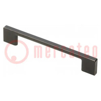 Holder; ZnAL; antique copper; H: 27.5mm; L: 161mm; W: 8.5mm; handle