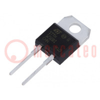 Diode: rectifying; THT; 1kV; 12A; tube; Ifsm: 80A; TO220ACIns; 48ns