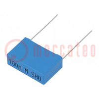 Kondensator: polipropylenowy; X1; PHE845; 100nF; 31,5x10,5x20,5mm