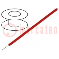 Wire; FZ-LS; 1x1mm2; stranded; Cu; silicone; red-brown; 20kV; 100m
