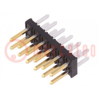Pin header; wire-board; male; Minitek; 2mm; PIN: 12; THT; on PCBs; 2A
