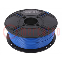 Filament: ABS EX; 2,85mm; bleu; 250°C; 1kg; Temp.de table: 110°C
