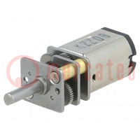 Motor: DC; with gearbox; HP; 6VDC; 1.5A; Shaft: D spring; 85rpm