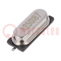 Resonator: kwarts; 25MHz; 18pF; SMD; 4,7x11,4x3,3mm