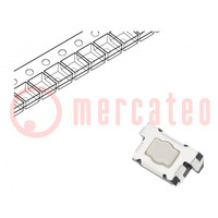 Microswitch TACT; SPST; Pos: 2; 0.05A/12VDC; side,SMD; none; 2.35N