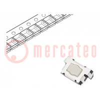 Microschakelaar TACT; SPST; pos: 2; 0,05A/12VDC; zij,SMD; geen