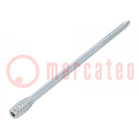 Screw; for wood; 6x150; Head: without head; hex key; HEX 4mm; steel