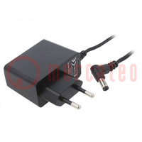 Power supply: switching; mains,plug; 5VDC; 2A; 10W; Plug: EU; 79%