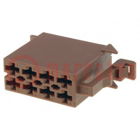 Connector: wire-wire; plug; female; straight; PIN: 8; Layout: 2x4