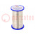 Alambre de cobre chapado en plata; 0,7mm; 500g; Cu,plateada