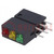 LED; dans un boîtier; rouge/jaune/vert; 1,8mm; Nb.de diodes: 3