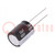 Capacitor: electrolytic; THT; 22uF; 400VDC; Ø16x20mm; Pitch: 7.5mm