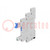 Socket; PIN: 5; 10A; 250VAC; for DIN rail mounting