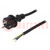 Cable; 3x2.5mm2; CEE 7/7 (E/F) plug,wires,SCHUKO plug; PVC; 1.5m