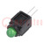LED; in housing; green; 5mm; No.of diodes: 1; 30mA; Lens: green; 60°