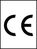 CE-Etiketten - Weiß, 20 x 15 mm, Aluminium, Selbstklebend, Eloxiert, Schwarz