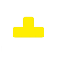 Modellbeispiel: Lagerplatzkennzeichnung -WT-5029- T-Stücke für Tiefkühlbereiche, gelb (Art. 39534)