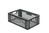 Stapelbehälter grau, 600x400x210 mm, Wände und Boden durchbrochen | KB9185