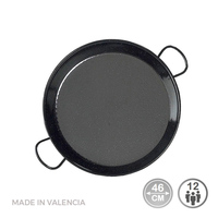 PAELLERA TRADICIONAL ACERO ESMALTADO Ø46CM (12 PERSONAS). VAELLO