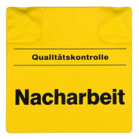 Magnetische Kennzeichnungspads 'Nacharbeit', gelb, 11x11cm