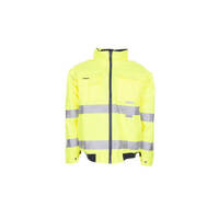 Warnschutzbekleidung Pilotjacke, gelb, wasserdicht, Gr. S - XXXXL Version: S - Größe S