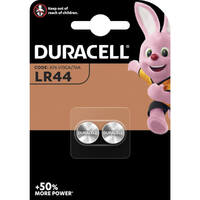Duracell Knopfzelle LR44 Alkaline-Batterien 2 Stück
