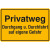 Privatweg - Durchgang und Durchfahrt auf eigene Gefahr Hinweisschild,Alu,30x20cm