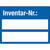 SafetyMarking Inventaretiketten Inventar-Nr. 4 x 3 cm, 500er Rolle, VOID-Folie Version: 02 - blau