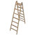 Sprossen-DoppelLeiter, (Holz), Arbeitshöhe 3,31 m,Standhöhe 2 m, Leiternlänge 2,08 m, Gewicht 12 kg