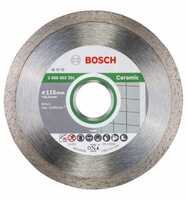 Bosch Diamanttrennscheibe Standard for Ceramic, 115 x 22,23 x 1,6 x 7 mm, 10er-Pack