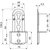 Skizze zu Sarokösszekötő Bettfix 139,5 x 70 mm acél galvanikusan horganyzott