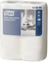 Ręcznik papierowy kuchenny Tork 120269, 2-warstwowy, w roli, 2x15.36m, 2 rolki, biały
