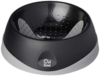 OH BOWL THE WORLD'S FIRST DOG BOWL WITH A TONGUE CLEANER, OB6002BK