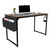 Schreibtisch / Arbeitstisch WORKSPACE H 120 x 60 mit Seitentasche schwarz / walnuss hjh OFFICE